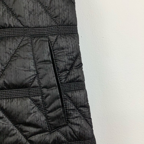 NWT BYLYSE Quilted Long Vest in Black - Picture 7 of 7